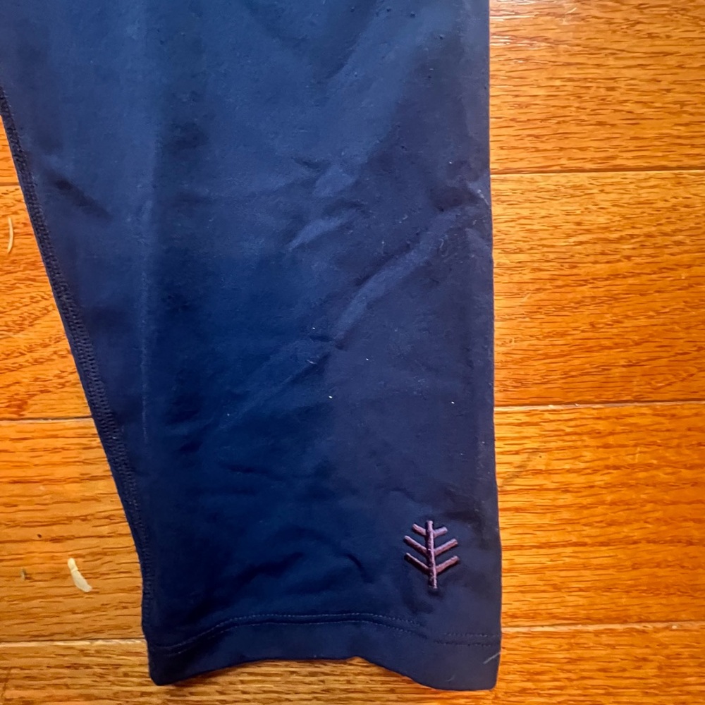 Coolibar Dark Blue Deep Water Sun Protective Swim Tights - Picture 3 of 4